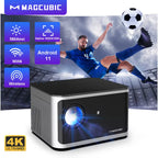 Android 11 4K Smart Projector 580ANSI 1920*1080P Full HD Wifi6 BT5.0 Allwinner H713 Voice Control Home Cinema Theater