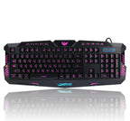 J10 Tricolor Backlight Wired Gaming Keyboard Set Colorful Luminous Gaming Mouse Keyboard Russian Keyboard
